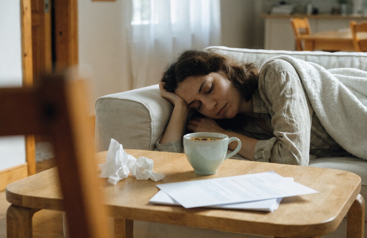 Assistante maternelle au repos chez elle, arrêt de travail et documents administratifs posés sur la table